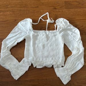 Ruched tie back top brand new never worn